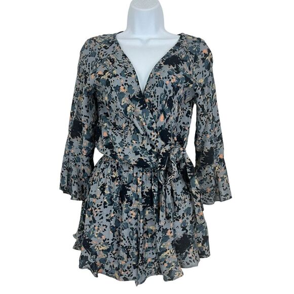 Free People Womens Size XS All the Right Ruffles Romper - Picture 1 of 4